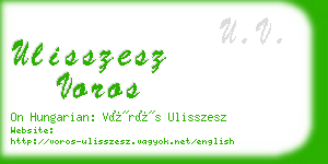 ulisszesz voros business card